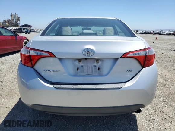 2014 Toyota Corolla L with VIN 5YFBURHE3EP048512, listed as a Copart auction lot 60905855 with 101,113 mi miles and Salvage title. Bid and sale history available at DreamBid. Image 6.