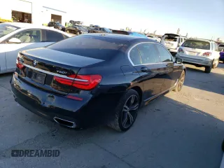 2016 BMW 7 Series 750i xDrive with VIN WBA7F2C52GG417621, listed as a Copart auction lot 72377382 with 0 mi miles. Bid and sale history available at carsss.com. Image 3.