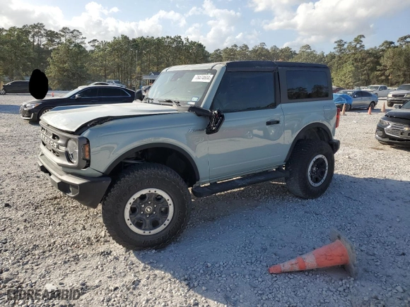 2023 Ford Bronco with VIN 1FMDE5CP0PLB54673, listed as a Copart auction lot 78474604 with 18,325 mi miles and Salvage Title. Bid and sale history available at carsss.com. Image 1.