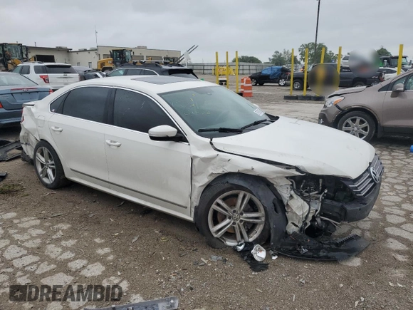 2015 Volkswagen Passat SE with VIN 1VWBS7A32FC078188, listed as a Copart auction lot 57938795 with 150,877 mi miles and Salvage title. Bid and sale history available at DreamBid. Image 4.