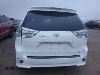 2017 Toyota Sienna SE with VIN 5TDXZ3DC4HS769359, listed as a Copart auction lot 89306885 with 99,341 mi miles and Salvage Title. Bid and sale history available at carsss.com. Image 6.