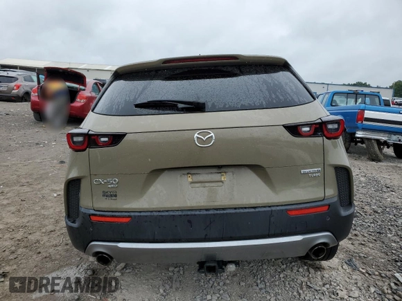 2023 Mazda CX-50 Premium Plus with VIN 7MMVABEY6PN113039, listed as a Copart auction lot 61629645 with 55,759 mi miles and Salvage title. Bid and sale history available at DreamBid. Image 6.