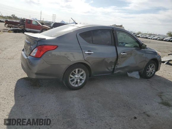 2016 Nissan Versa S Plus with VIN 3N1CN7AP1GL822969, listed as a Copart auction lot 58520635 with 86,889 mi miles and Salvage title. Bid and sale history available at DreamBid. Image 3.