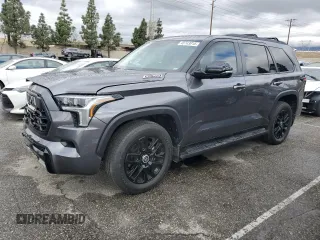2024 Toyota Sequoia SR5 with VIN 7SVAAABA0RX040229, listed as a Copart auction lot 48743015 with 7,058 mi miles and Salvage Title. Bid and sale history available at carsss.com. Image 1.