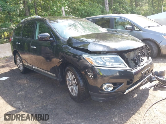2015 Nissan Pathfinder Platinum z VIN 5N1AR2MM7FC707876, wystawiony jako IAAI lot #42255193 z przebiegiem 144 051 mil mil oraz . Historia ofert i sprzedaży dostępna na DreamBid. Obrazek 1.
