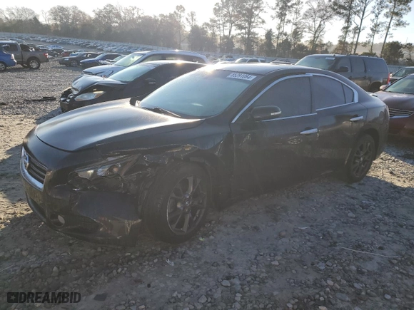 2014 Nissan Maxima 3.5 SV with VIN 1N4AA5AP5EC461829, listed as a Copart auction lot 85291084 with 106,020 mi miles and Salvage Title. Bid and sale history available at carsss.com. Image 1.