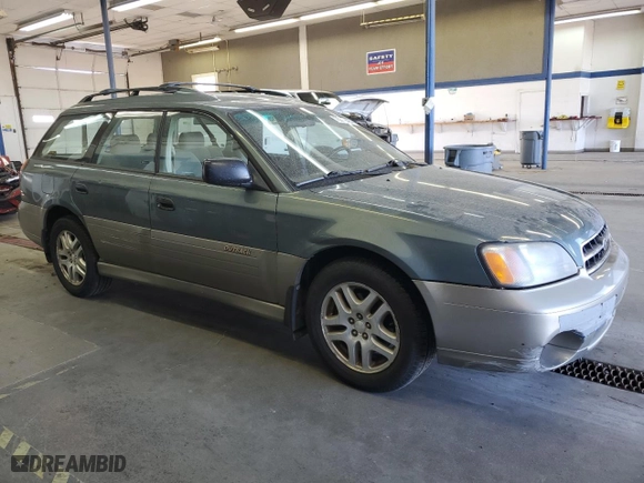 2001 Subaru Legacy Wagon Outback w/RL Equip with VIN 4S3BH675X17612530, listed as a Copart auction lot 75349464 with 140,074 mi miles and Clean Title. Bid and sale history available at carsss.com. Image 4.