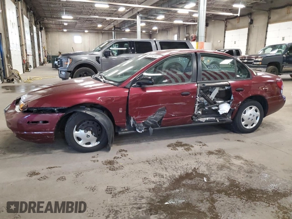2002 Saturn SL with VIN 1G8ZH52822Z228302, listed as a Copart auction lot 58043985 with 153,058 mi miles and Salvage title. Bid and sale history available at DreamBid. Image 1.