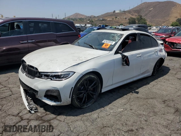 2022 BMW 3 Series 330i with VIN 3MW5R1J02N8C53220, listed as a Copart auction lot 62423015 with Not provided miles and Salvage title. Bid and sale history available at DreamBid. Image 1.
