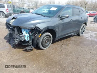 2019 Chevrolet Blazer RS z VIN 3GNKBERS0KS694793, wystawiony jako IAAI lot #41946992 z przebiegiem 40 313 mil mil oraz . Historia ofert i sprzedaży dostępna na DreamBid. Obrazek 2.