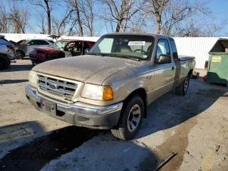 2001 Ford Ranger XL with VIN 1FTYR14U81PA34370, listed as a Copart auction lot 47248225 with 210,363 mi miles and Salvage Title. Bid and sale history available at carsss.com. Image 1.