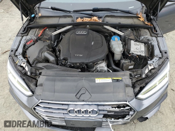 2018 Audi A5 Sportback Premium Plus with VIN WAUENCF53JA005570, listed as a Copart auction lot 45690585 with 104,364 mi miles and Salvage Title. Bid and sale history available at carsss.com. Image 11.
