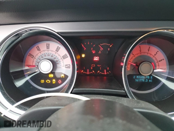 2010 Ford Mustang V6 with VIN 1ZVBP8AN3A5112855, listed as a Copart auction lot 49824275 with 161,778 mi miles and Salvage Title. Bid and sale history available at DreamBid. Image 9.