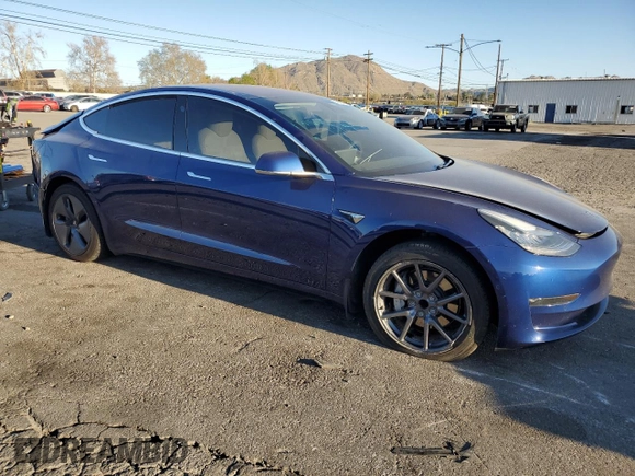 2018 Tesla Model 3 Long Range Battery with VIN 5YJ3E1EA1JF155696, listed as a Copart auction lot 46669995 with 84,055 mi miles and Salvage Title. Bid and sale history available at DreamBid. Image 4.