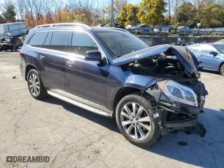 2016 Mercedes-Benz GL with VIN 4JGDF6EEXGA662143, listed as a Copart auction lot 76980574 with 0 mi miles and Salvage Title. Bid and sale history available at carsss.com. Image 4.