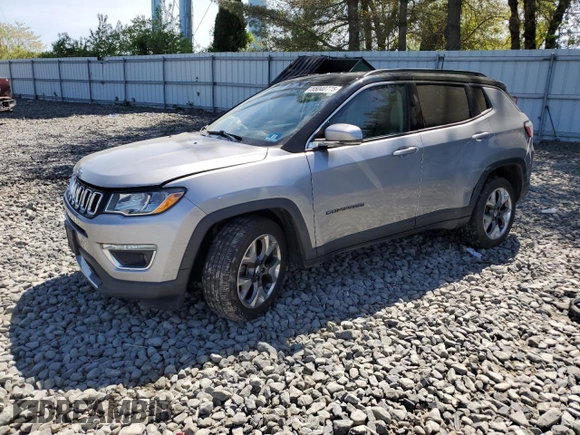 2020 Jeep Compass Limited with VIN 3C4NJDCBXLT155752, listed as a Copart auction lot 55040775 with 135,605 mi miles and Salvage title. Bid and sale history available at DreamBid. Image 1.
