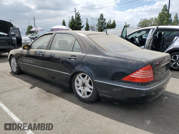 2003 Mercedes-Benz S-Class 4.3L with VIN WDBNG70J63A345310, listed as a Copart auction lot 68399354 with 154,520 mi miles and Clean Title. Bid and sale history available at carsss.com. Image 2.