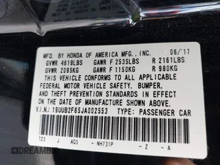 2018 Acura TLX w/A-SPEC Pkg z VIN 19UUB2F65JA002553, wystawiony jako IAAI lot #40023121 z przebiegiem 123 259 mil mil oraz . Historia ofert i sprzedaży dostępna na DreamBid. Obrazek 9.