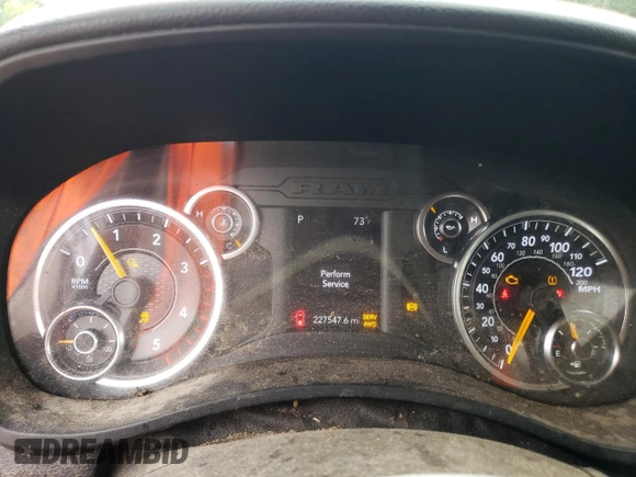 2019 Ram 2500 Big Horn with VIN 3C6UR5JL7KG529979, listed as a Copart auction lot 71635044 with 227,547 mi miles and Salvage Title. Bid and sale history available at carsss.com. Image 9.