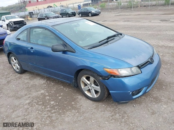 2008 Honda Civic Cpe EX with VIN 2HGFG12868H555929, listed as a IAAI auction lot 42073181 with 131,450 mi miles. Bid and sale history available at carsss.com. Image 1.