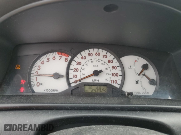 2004 Toyota Corolla CE with VIN 1NXBR32E04Z222122, listed as a Copart auction lot 54275545 with 243,325 mi miles and Clean Title. Bid and sale history available at DreamBid. Image 9.
