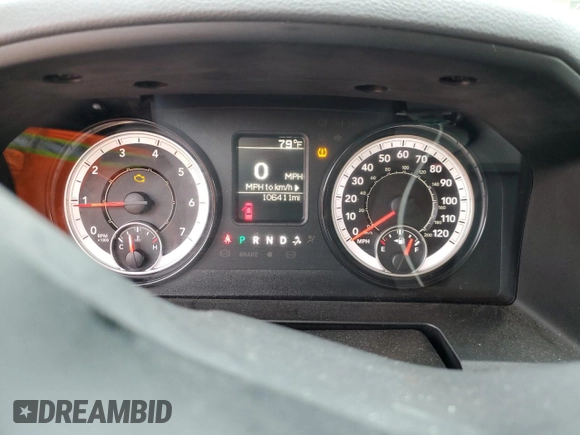 2019 Ram 1500 Tradesman with VIN 3C6JR7DG6KG508120, listed as a Copart auction lot 57776805 with 106,411 mi miles and Salvage title. Bid and sale history available at DreamBid. Image 9.