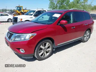 2015 Nissan Pathfinder Platinum z VIN 5N1AR2MM1FC707940, wystawiony jako IAAI lot #42281066 z przebiegiem 109 392 mil mil oraz . Historia ofert i sprzedaży dostępna na DreamBid. Obrazek 17.