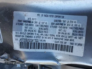 2013 Mazda CX-9 Sport с VIN JM3TB3BV5D0417922, выставлен на аукционе Copart как лот 46659525 с пробегом 155 578 миль миль и Списание • Salvage title. История ставок и продаж доступна на DreamBid. Изображение 14.