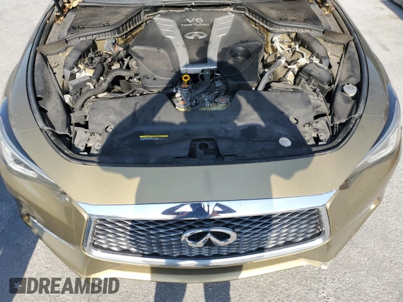 2018 Infiniti Q60 Luxe with VIN JN1EV7EK8JM340729, listed as a Copart auction lot 54689855 with 76,347 mi miles and Clean Title. Bid and sale history available at carsss.com. Image 7.