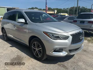 2019 Infiniti QX60 Pure z VIN 5N1DL0MM0KC557428, wystawiony jako Copart lot #57972295 z przebiegiem 98 557 mil mil oraz Czysty tytuł • Clean title. Historia ofert i sprzedaży dostępna na DreamBid. Obrazek 1.