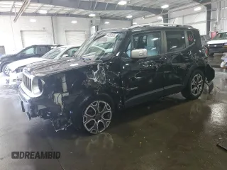 2015 Jeep Renegade Limited with VIN ZACCJBDT0FPC09297, listed as a Copart auction lot 64026365 with 104,635 mi miles and Salvage title. Bid and sale history available at DreamBid. Image 1.