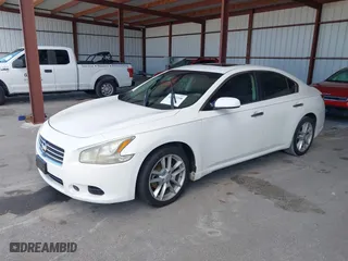 2010 Nissan Maxima 3.5 SV with VIN 1N4AA5AP7AC831432, listed as a IAAI auction lot 41967258 with 180,822 mi miles. Bid and sale history available at carsss.com. Image 2.