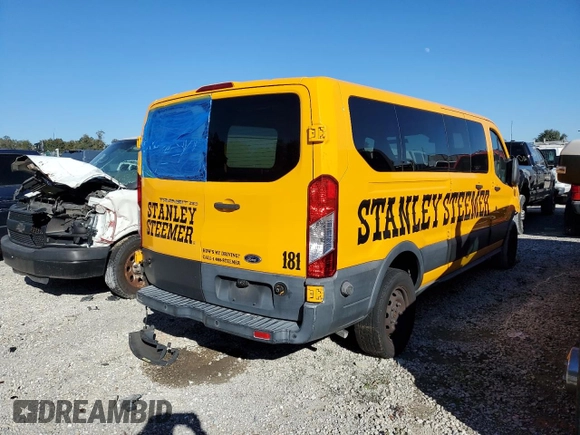 2015 Ford Transit with VIN 1FTNR2ZM7FKA87020, listed as a Copart auction lot 87937975 with Not Provided miles and Salvage Title. Bid and sale history available at DreamBid. Image 4.
