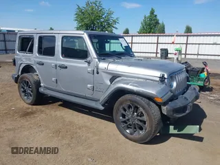 2018 Jeep Wrangler Unlimited Sahara z VIN 1C4HJXEG2JW124882, wystawiony jako IAAI lot #42437816 z przebiegiem Nie podano mil oraz . Historia ofert i sprzedaży dostępna na DreamBid. Obrazek 1.