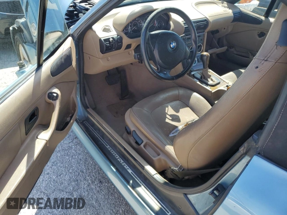 2002 BMW Z3 2.5i with VIN 4USCN33442LM06728, listed as a Copart auction lot 70166964 with 0 mi miles and Clean Title. Bid and sale history available at carsss.com. Image 8.