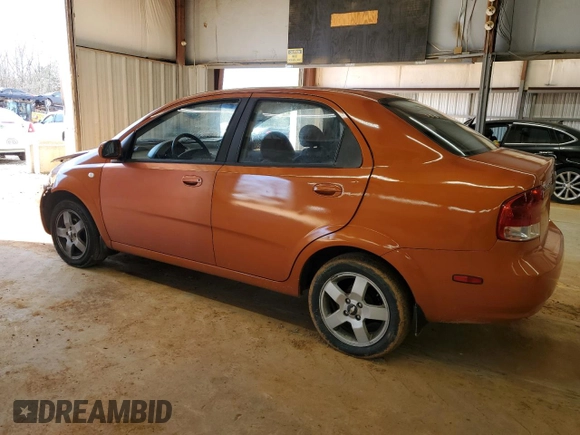 2006 Chevrolet Aveo LT with VIN KL1TG56686B562427, listed as a Copart auction lot 45393615 with 211,170 mi miles and Salvage title. Bid and sale history available at DreamBid. Image 2.