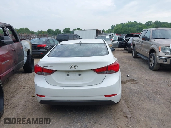 2016 Hyundai Elantra SE with VIN 5NPDH4AE4GH765866, listed as a IAAI auction lot 42376825 with Not provided miles and . Bid and sale history available at DreamBid. Image 16.