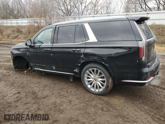 2021 Cadillac Escalade Premium Luxury z VIN 1GYS4CKL7MR349089, wystawiony jako Copart lot #85086864 z przebiegiem 63 045 mil mil oraz Szkoda całkowita • Salvage title. Historia ofert i sprzedaży dostępna na DreamBid. Obrazek 2.