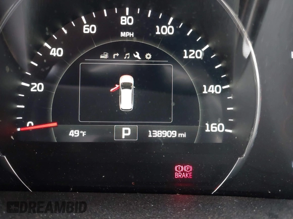 2018 Kia Sorento SX with VIN 5XYPKDA51JG405998, listed as a IAAI auction lot 41837641 with 138,909 mi miles and . Bid and sale history available at carsss.com. Image 16.