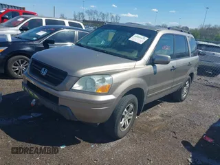 2003 Honda Pilot EX with VIN 2HKYF18453H580075, listed as a IAAI auction lot 41897635 with 1 mi miles. Bid and sale history available at carsss.com. Image 2.