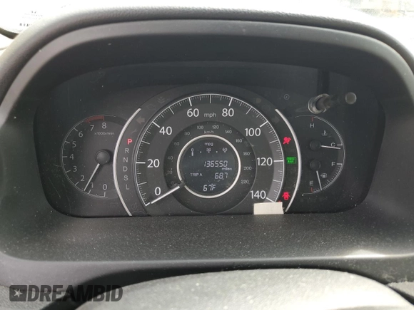 2016 Honda CR-V LX with VIN 5J6RM4H36GL089433, listed as a Copart auction lot 52328515 with 136,550 mi miles and Salvage Title. Bid and sale history available at carsss.com. Image 9.