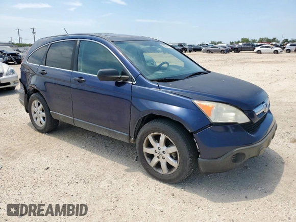 2007 Honda CR-V EX with VIN JHLRE48507C093470, listed as a Copart auction lot 60421275 with 134,507 mi miles and Salvage title. Bid and sale history available at DreamBid. Image 4.