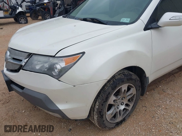 2007 Acura MDX with VIN 2HNYD282X7H512437, listed as a IAAI auction lot 42172436 with 445,273 mi miles. Bid and sale history available at carsss.com. Image 6.
