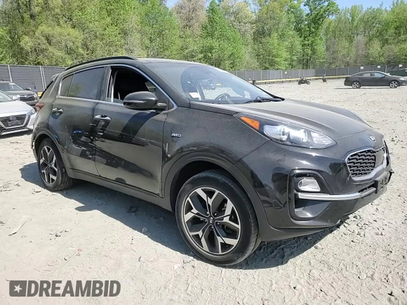 2021 Kia Sportage EX with VIN KNDPNCAC9M7936755, listed as a Copart auction lot 53895995 with 38,386 mi miles and Salvage title. Bid and sale history available at DreamBid. Image 14.