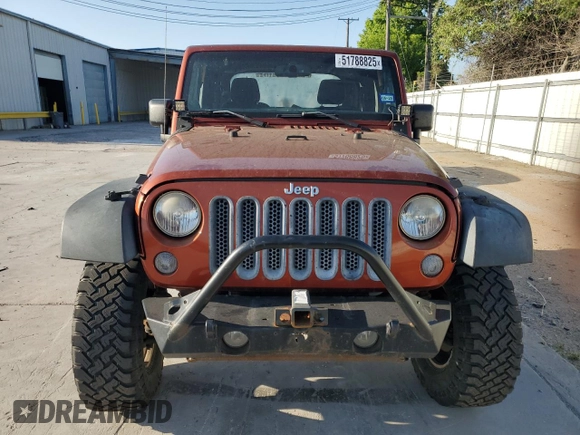 2014 Jeep Wrangler Sport with VIN 1C4AJWAG8EL169530, listed as a Copart auction lot 51788825 with 197,642 mi miles and Salvage Title. Bid and sale history available at carsss.com. Image 5.