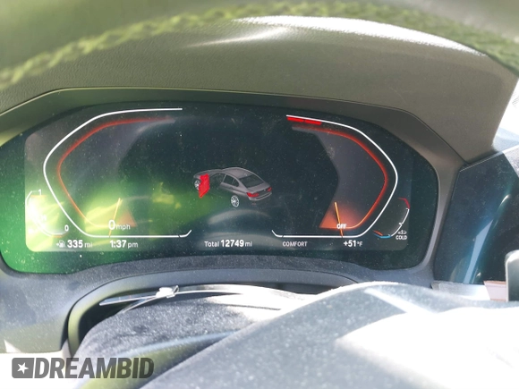 2022 BMW 3 Series 330i с VIN 3MW5R1J08N8C43243, выставлен на аукционе IAAI как лот 41838101 с пробегом 12 749 миль миль и . История ставок и продаж доступна на DreamBid. Изображение 15.