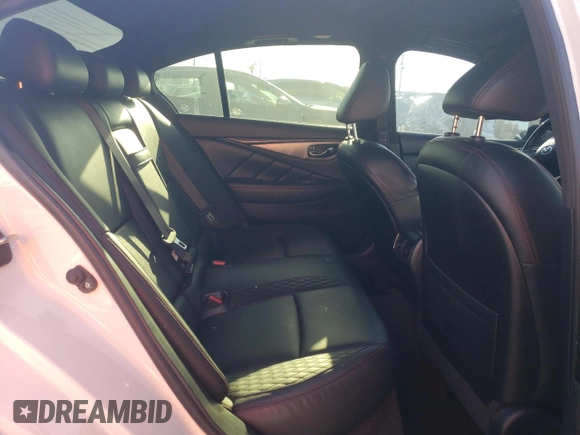 2019 Infiniti Q50 RED SPORT 400 with VIN JN1FV7AP8KM760210, listed as a Copart auction lot 47057515 with 83,924 mi miles and Salvage Title. Bid and sale history available at carsss.com. Image 10.