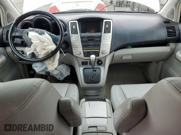 2006 Lexus RX 400h with VIN JTJHW31U960029748, listed as a Copart auction lot 51788795 with 177,076 mi miles and Salvage Title. Bid and sale history available at DreamBid. Image 8.