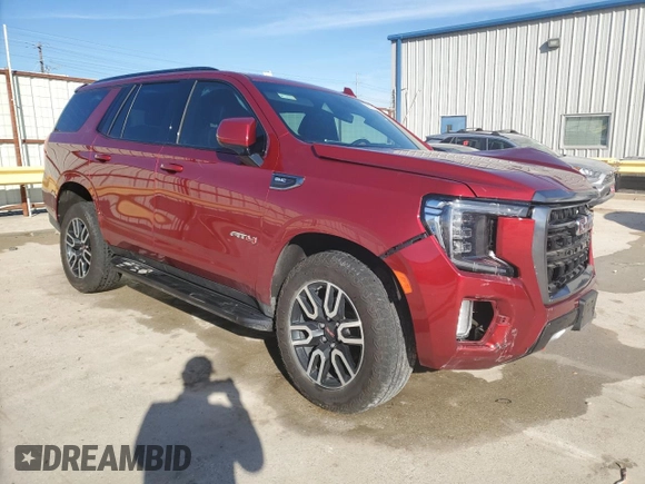 2023 GMC Yukon AT4 with VIN 1GKS2CKD7PR470556, listed as a Copart auction lot 88579295 with 30,735 mi miles and Salvage Title. Bid and sale history available at carsss.com. Image 4.