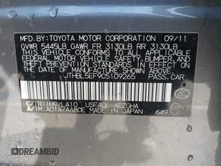 2012 Lexus LS 460 z VIN JTHBL5EF9C5109265, wystawiony jako IAAI lot #42093695 z przebiegiem 120 400 mil mil oraz . Historia ofert i sprzedaży dostępna na DreamBid. Obrazek 9.